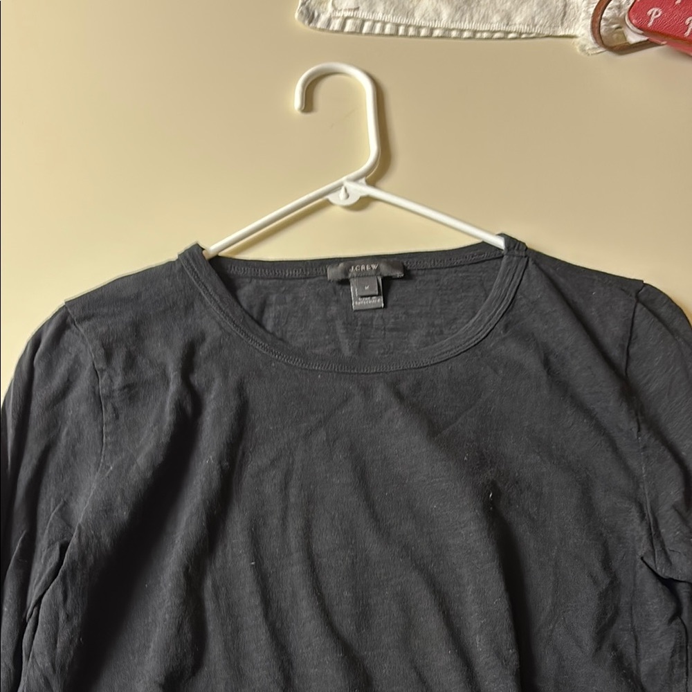 J. Crew Black Long Sleeve Tee